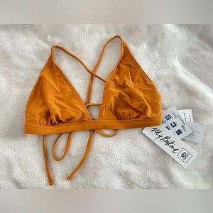 BRAND NEW! Rip curl orange bikini top, size medium